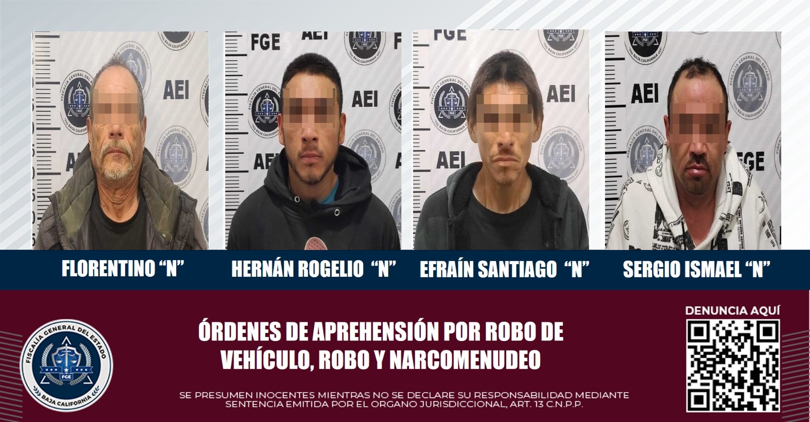CUMPLIMENTA FISCALÍA ÓRDENES DE APREHENSIÓN A CUATRO PRÓFUGOS DE LA ...